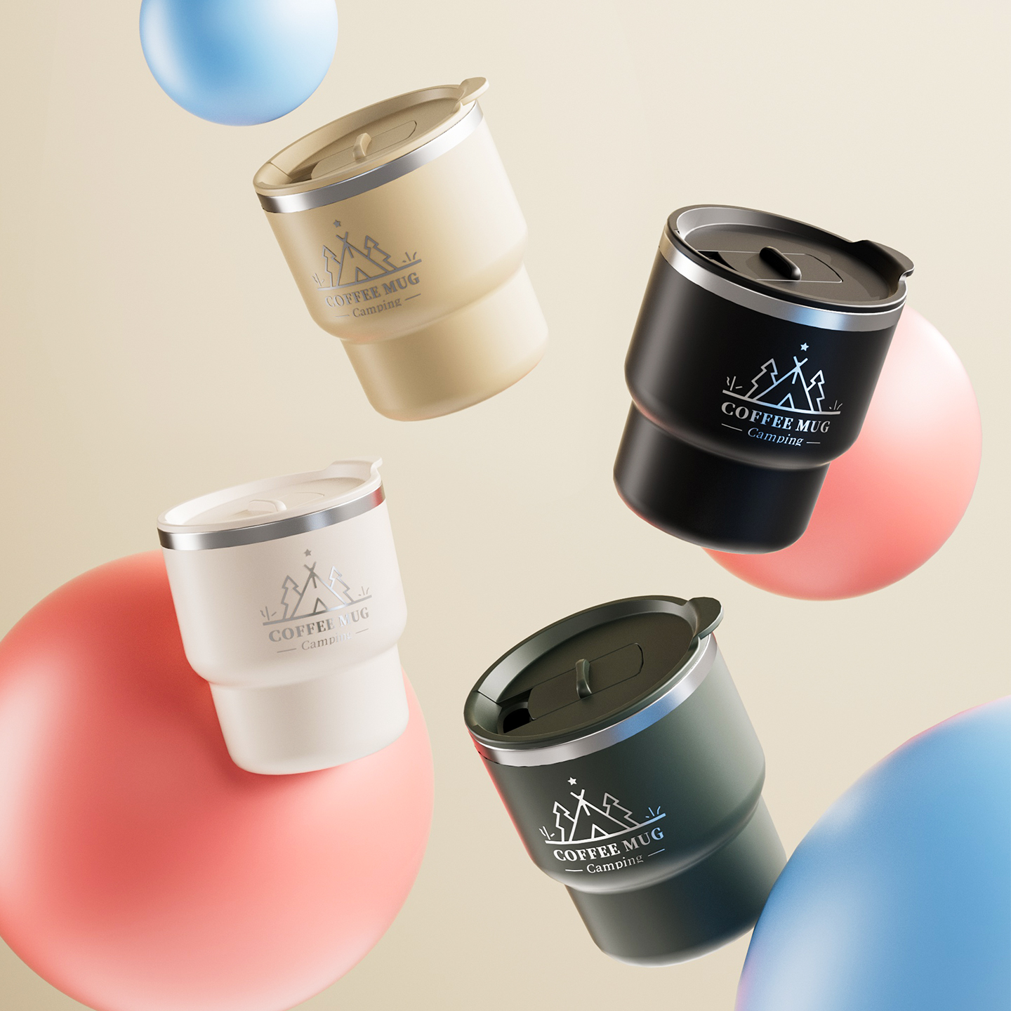 400ML Thermal Cup 304 Stainless Steel Double Layer Insulated Water Cup Office Milk Coffee Mug Student Portable Sealed Tumbler - Image 3