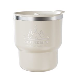 1pc 400ML Thermal Cup 304 Stainless Steel Double Layer Insulated Water Cup Office Milk Coffee Mug Student Portable Sealed Tumbler