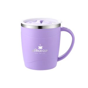 304 Stainless Steel Coffee Cup Mug With Lid Insulated Coffee Mug Double Wall Coffee Tumbler With Handle Heat-resistant Drinkware